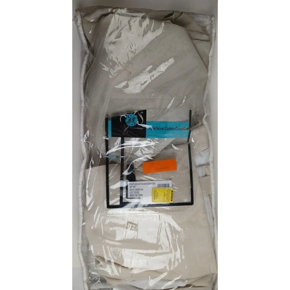 EFF Heritage Plush Velvet Room Darkening Grommet Curtain 2 Panels 50x84 #CT130
